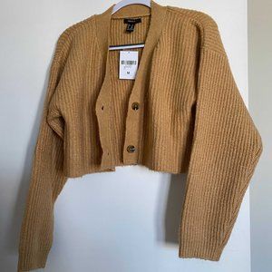Tan Cropped Sweater/Cardigan